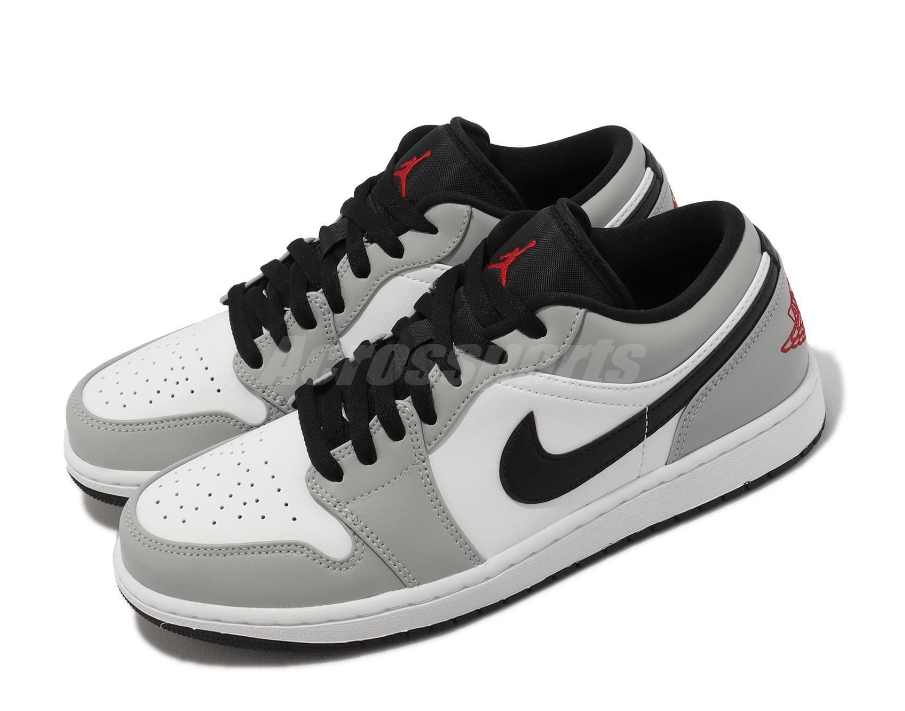 Nike Air Jordan 1 Low Light Smoke Grey Men AJ1 Casual Lifestyle Shoes 553558-030